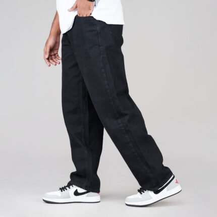 Denim Baggy Pant - Black