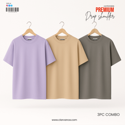 Premium Drop Shoulder - Lavender, Cream, Silver